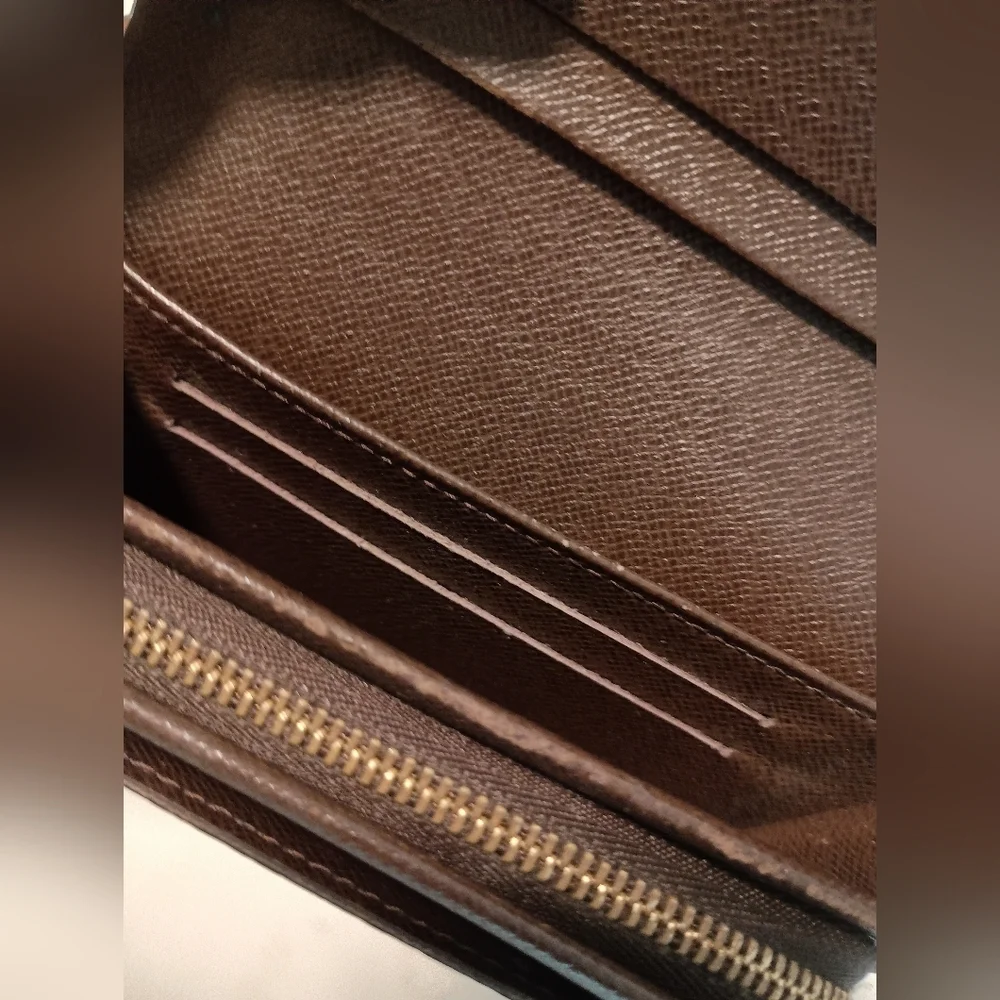 Louis Vuitton Damier Ebene Canvas PorteMonnaie Billets Tresor Wallet